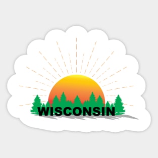 Wisconsin Sunset Sticker